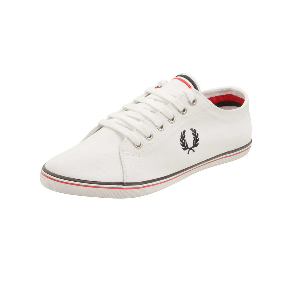Fred Perry - Fred Perry Mens Kingston Twill Low Top Sneakers in White ...