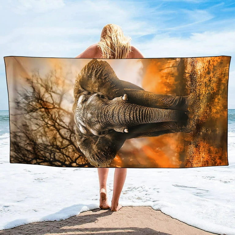 Leopard print beach towel sale