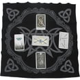thumbnail image 5 of Tela de terciopelo grueso de alta calidad, tela de Tarot con pentagrama de Triple Luna, uso para suministros y herramientas de brujería Wiccan, 5 of 5