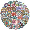 thumbnail image 2 of Set de pegatinas con estampado de mandala, 50 unidades, vinilo bohemio estético, 2 of 2