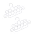 thumbnail image 4 of 2pcs Multifunctional Tie Hooks Tie Hangers Silk Scarf Belt Storage Hangers, 4 of 6