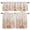 Orange, variant on Orange Sunshine Kitchen Curtains, Kitchen Curtains and Valances Set of 3, Lines Retro Abstract Middle Century Light Filtering Tailored Tier Curtain 24 Inch Length Drapes for Cafe Sink Bedroom