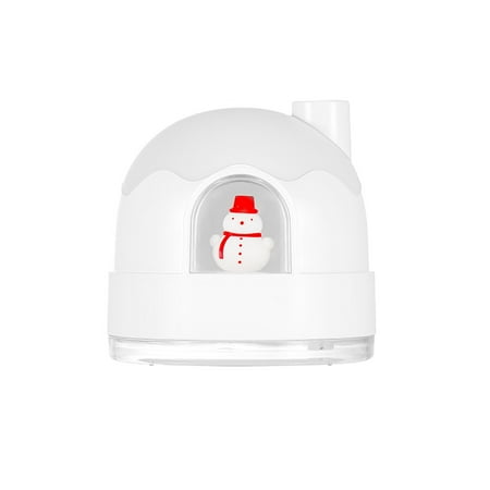 

George Snow House Night Light Humidifier Silent Desktop Mini Atomizer Battery Type