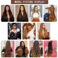 thumbnail image 2 of Nvzi -b Loose Wave Spiral Curl Crochet Hair Curl Braiding Hair 24Inchs 6Packs Synthetic Braids Pre Stretched Braiding Hair，Black and Dark Green, 2 of 2