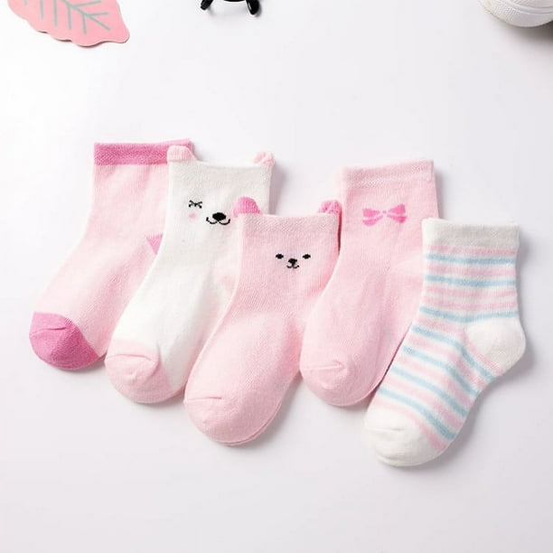 Calcetines de algodón para bebés, niños y niñas, de primavera y otoño, calcetines para bebés, calcetines de dibujos animados bonitos para recién nacidos