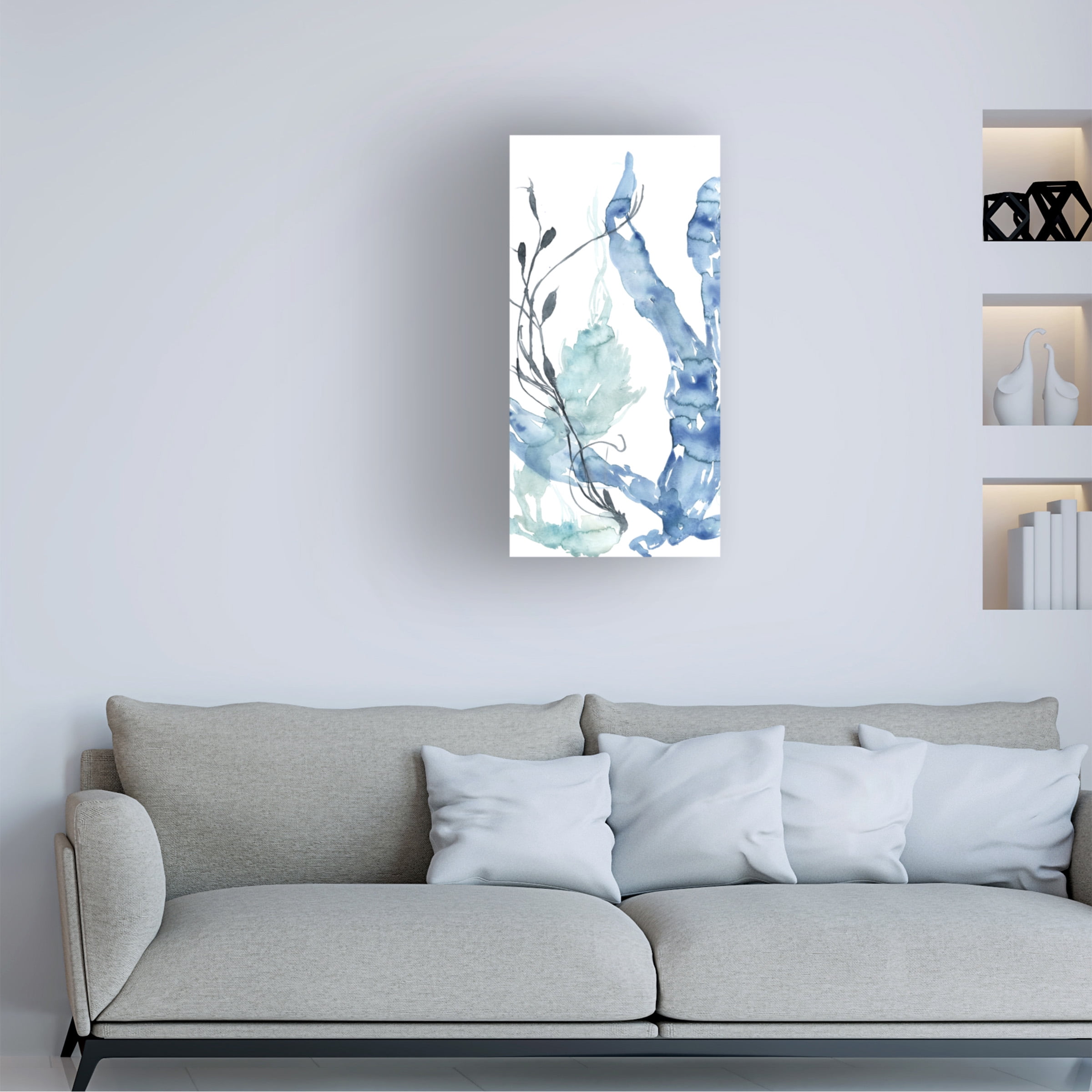 Jennifer Goldberger 'Ocean Etude Triptych II' Canvas Art