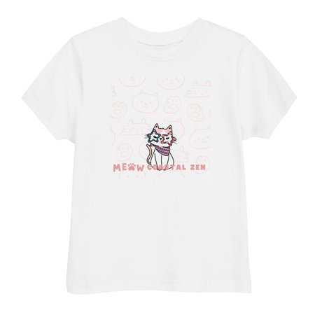 

Gulf Coastal Zen Meow USA Kitty Toddler t-shirt