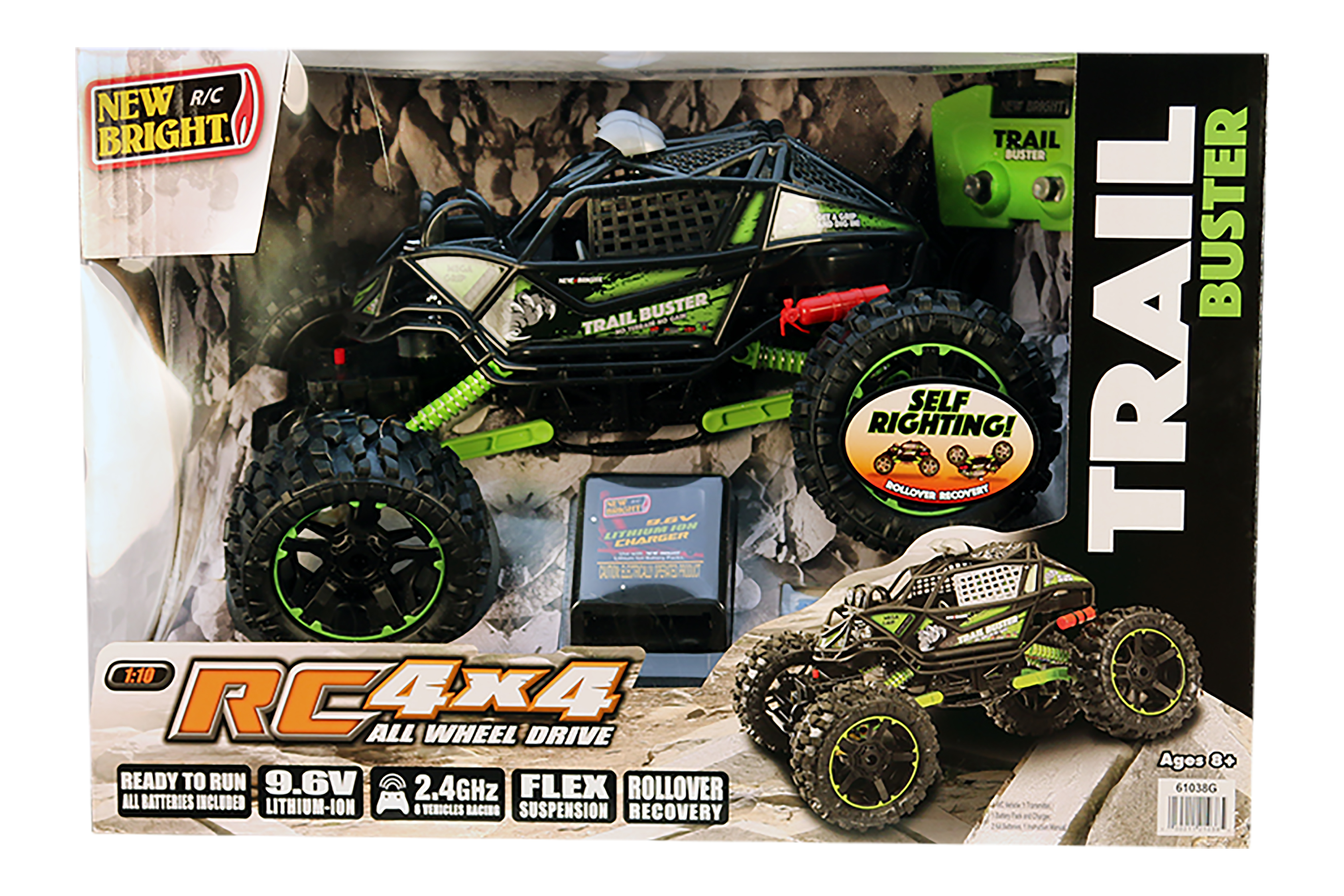 New Bright RC 1:10 Scale 4x4 Radio Control Trail Buster - image 3 of 4