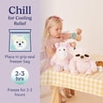 thumbnail image 5 of Warmies 13” Pink Sloth Stuffed Animal, Microwavable Heated Plushies and Weighted Soft Plush Toys, 5 of 6