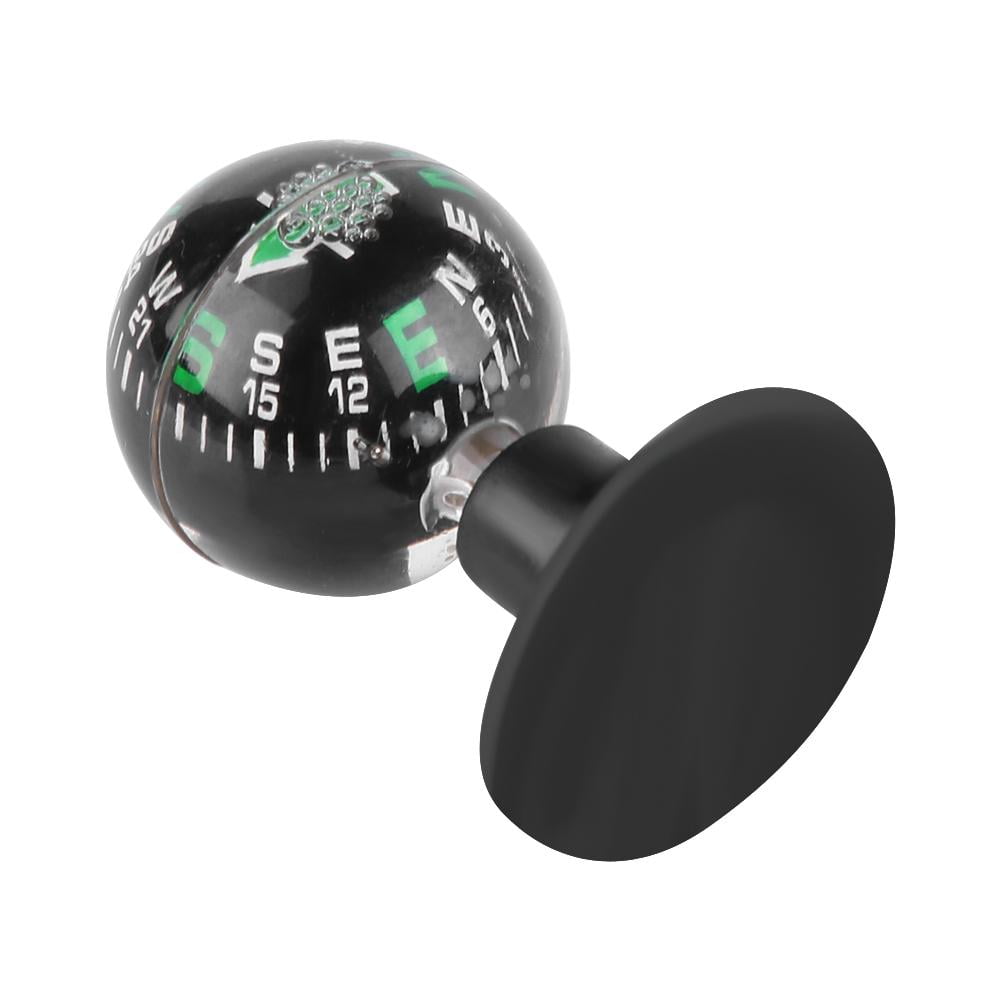 Mini Portable Compass,Car Boat Mini Dashboard Suction Mount Navigation Compass Pocket Hiking Direction Guide Ball Car Compass Navigation