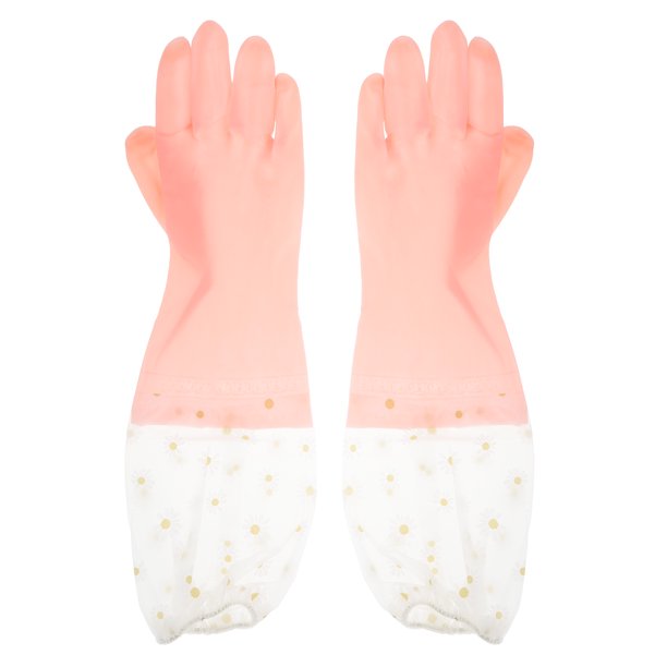 2 pares de guantes de goma reutilizables para lavavajillas, antideslizantes y duraderos, para el hogar