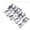 Silver, variant on 4Pcs Straight Stitch Presser Foot Sewing Machine Spare Parts Accessories Multifunctional Sewing Foot Presser for Most Sewing Machines Sewing Foot