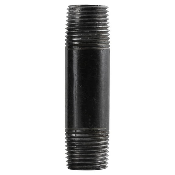 Southland 585-001HN Close Steel Nipples, 1", Black