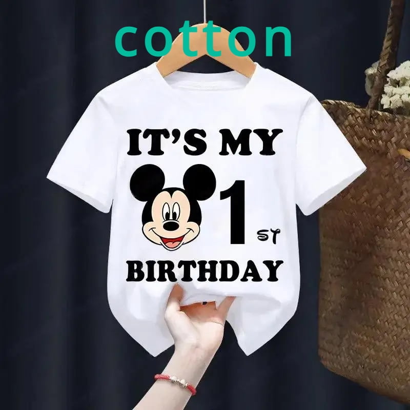 Mouse Birthday Boy Kids Mickey Mouse Shirt Mickey Mouse Children
