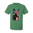 thumbnail image 2 of Wild Bobby Dean Russo German Shepherd Dog Lover Men Graphic Tee, Kelly, 3X-Large, 2 of 5