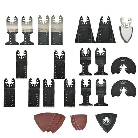 PET-U 40PCS Oscillating Tool Accessories Kit Universal Metal Wood Multitool Saw Blades