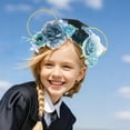 thumbnail image 2 of Girl's Graduation Photo Props Set Butterfly Floral Headband Academic Cap For Kids Celebration Fairy Flower Headpiece Hair Wreath, 2 of 5