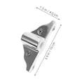 thumbnail image 2 of HONMEET 2Pcs Silver Stainless Steel Boat Oarlock Mounting Base Paddle Holder for Kayak Canoe, 2 of 8