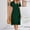 Army Green, variant on Summer Svings Clearance 2024! TAGOLD Womens Summer Dresses,Fashion Women Summer Round Neck Doll Dress Sold Color Sleevless Pleated Dress