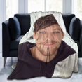 thumbnail image 1 of Louis Partridge Blanket Stylish Collage Super Soft Flannel Quality Fabrics All Season Warm, 1 of 5