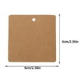thumbnail image 3 of Qarigey Etiquetas cuadradas en blanco para papelería DIY, tarjetas de precio de regalo hechas a mano, ropa, zapatos, bolsas, etiquetas, embalaje de Accesorios de disfraces Blanco Qarigey AP018104-02, 3 of 6