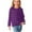 Purple, variant on AherBiu Girls Tops Long Sleeve Plaid Casual Kids Tops Crewneck Loose Fitted Comfy Toddler Tunic Fall Clothes