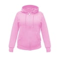 thumbnail image 1 of Sudadera Fruit of the Loom Para Mujer de Felpa con capucha y cierre, Lila, Talla EG, 1 of 4