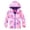 Red PAQMBJ17, variant on Girls' Outerwear Jackets & Coats Toddler Girl Color Blend Print Zip Up Hood Coat Elastic Multi Tone For Holiday Family Photo(5-6 Years,Blue)