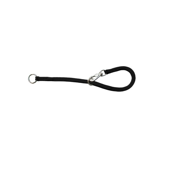 Resco American-Made Braided Snap Choke Collar for Dogs, 18", Black