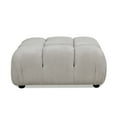 thumbnail image 3 of Marcel 36" Modular Modern Cocktail Ottoman Pebble Gray Corduroy, 3 of 8