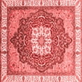 thumbnail image 1 of Ahgly Company Indoor Square Abstract Red Modern Area Rugs, 3' Square, 1 of 4