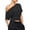 Black #59, variant on Womens Cinched Waist Off The Shoulder Crop Tops Dolman Sleeve Bottom Tee Shirts Casual Loose Summer Blouses 2026 Black 2XL