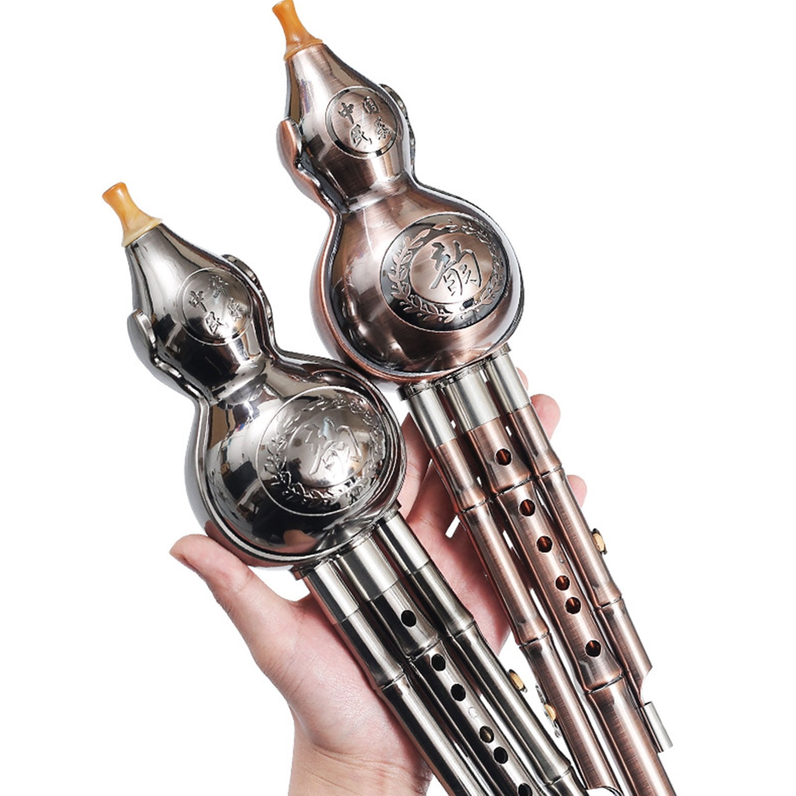 Hulusi Gourd Cucurbit Flute Huluis Chinese Handmade Hulusi Bamboo Pumpkin Flute Ethnic Musical Instrument  for Beginners Music Lovers