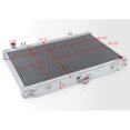 thumbnail image 5 of AJP Distributors JDM Dual Core 2 Row Full Aluminum Radiator Compatible/Replacement For Nissan 240SX S13 S14 Silvia SR20DET Engine Swap M/T Manual 1989 1990 1991 1992 1993 1994 89 90 91 92 93 94, 5 of 7
