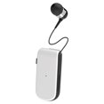 thumbnail image 1 of Miulika Collier d'Écouteurs Câble Rétractable Casque de Vibration Écouteur pour Affaires Blanc, 1 of 3