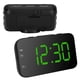 thumbnail image 5 of Despertador Digital Compacto Portátil, Despertadores Digitales, Despertador Para Hotel Dormitorio Hogar Condominio ANGGREK Verde, 5 of 8