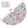thumbnail image 3 of Lsque Santa with Gifts Print Christmas Tree Skirt, Tree Skirt with Ties or Velcro, Perfect for Holiday Decorations, Halloween, and New Year-48", 3 of 7