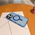 thumbnail image 5 of Decase Compatible with iPhone 16 Translucent Case,Compatible with Mag-Safe,Cute Bright Translucent Hard PC+Soft TPU Bumper Hybrid Magnetic Case,Slim Hard Camera Cover Protection,Blue, 5 of 9