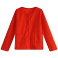 thumbnail image 2 of Richie House Little Girls Red Lace Pearly Buttons Top 4, 2 of 2
