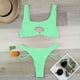 thumbnail image 4 of Gibobby Trajes de Natación para Mujer Mujeres Bandeau Bandage Bikini Set Push Up Traje de baño brasileño Ropa de playa Traje de baño Tow Piece Traje de b(Verde de menta,XL), 4 of 5