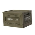 thumbnail image 2 of Colaxi Foldable Storage Bin Camping Storage Box Car Trunk Organizer Folding Storage Box for Backpacking Picnic RV Traveling Barbecue Green, 2 of 8