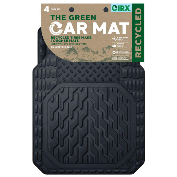 Cirxâ„¢ Floor Mats - Universal Trim-to-Fit All Weather Auto/ SUV/ Truck 4- Piece Mats