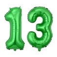 thumbnail image 2 of Globos de fútbol hzqruqh 32 pulgadas verde decoración de 13.º cumpleaños, 2 of 7