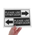 thumbnail image 4 of Minkissy 6Pcs Restaurant Door Signs Black PVC Waterproof for Business Office Home, 4 of 6