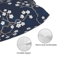 thumbnail image 5 of Cauagu Cherry Blossoms on Navy Background Print Pillow Covers with Envelope Closure,1PC Pillow Cases Decorative Pillow Case for Bed & Couch, Pillows Not Included-16"x24", 5 of 6