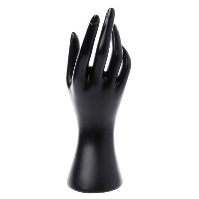 RABBITH Ring Holder Room Decor Hand Jewelry Display Holder Plastic Room Decor Jewelry Store Mannequin Hand Black White Skin Walmart