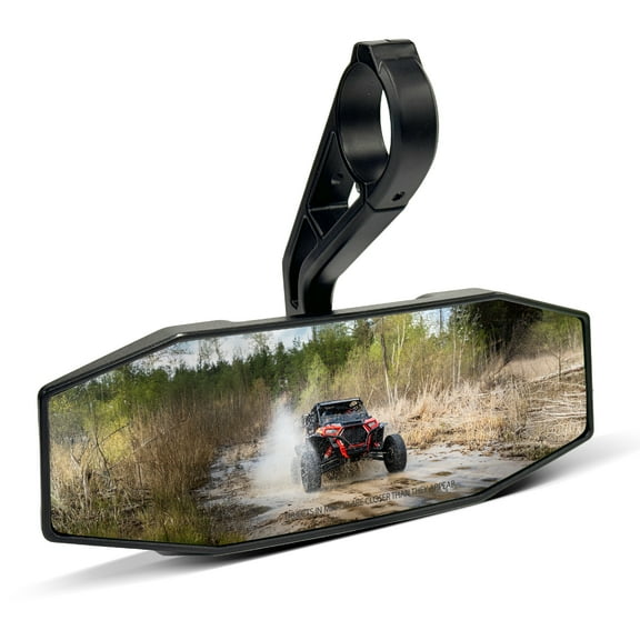 Krator UTV Rear View Mirror Fits 1.75"Roll Bar, UTV Center Mirrors With Convex Wide-Angle Design, Compatible with Polaris General 1000, RZR 570, 900, XP 1000, & More, Replacement for OEM 2881540