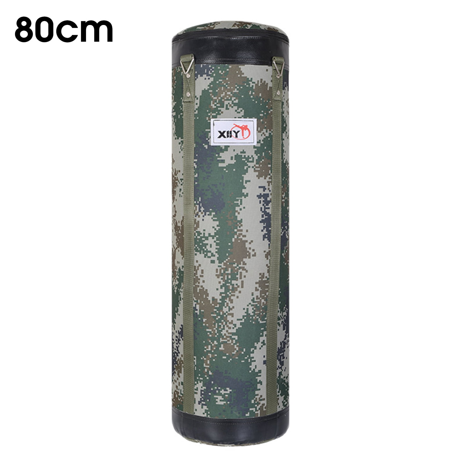 Canvas Boxing Bag Hanging Design High Strength Good Toughness Empty Punching Bags for Gym -Camouflage,80 cm