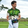thumbnail image 5 of Balery Merry Christmas Printed Men’s Short Sleeve Polo Shirt, Midweight Men's Shirt,Golf Polo shirts -, 5 of 8