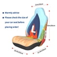 thumbnail image 3 of Daiia Hello Summer3 Printed Car Seat Cover - Waterproof & Sweatproof - Universal Fit, Machine Washable, Non-Slip - Seat Protector for Car, Truck, SUV, Van (1 Pack), 3 of 5